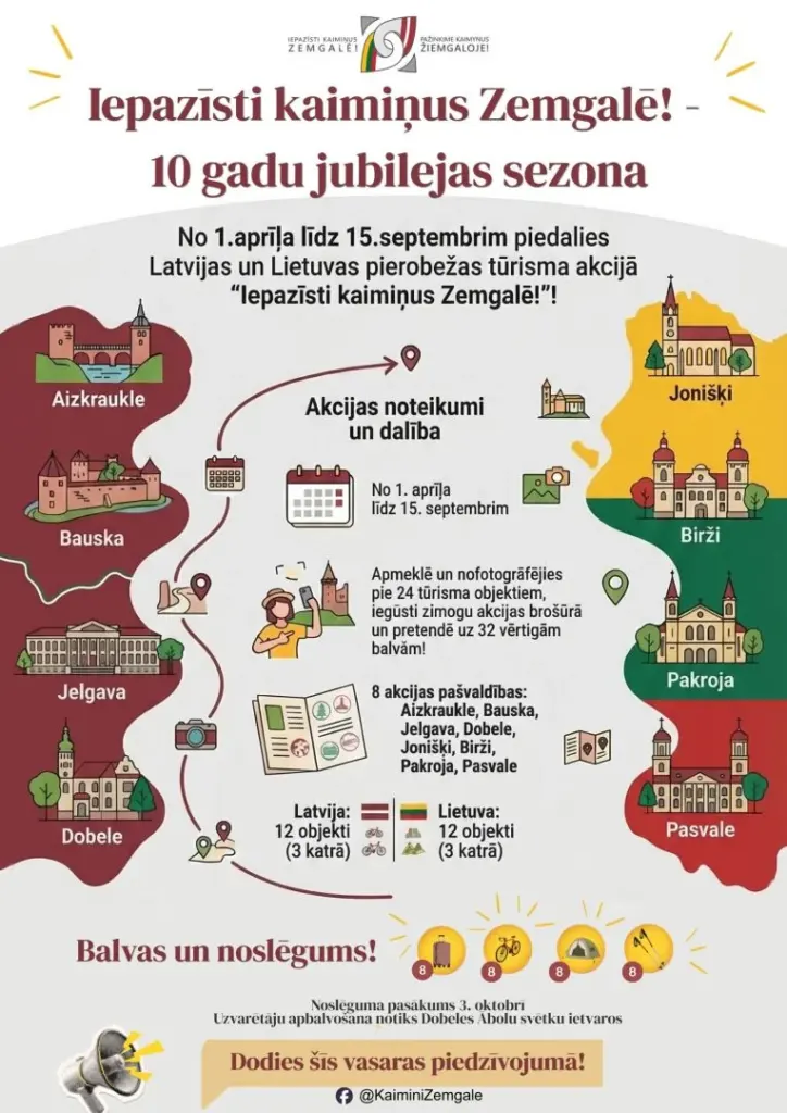 Bauskā — bezmaksas akcija “Iepazīsti kaimiņus Zemgalē”