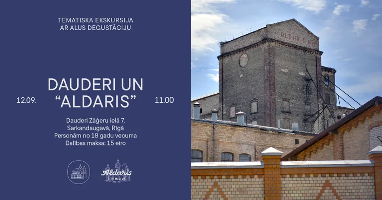 Rīgā 12. septembrī — “Dauderi un Aldaris” par 15 eiro
